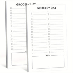 2pcs Magnetic Grocery List Pad For Fridge