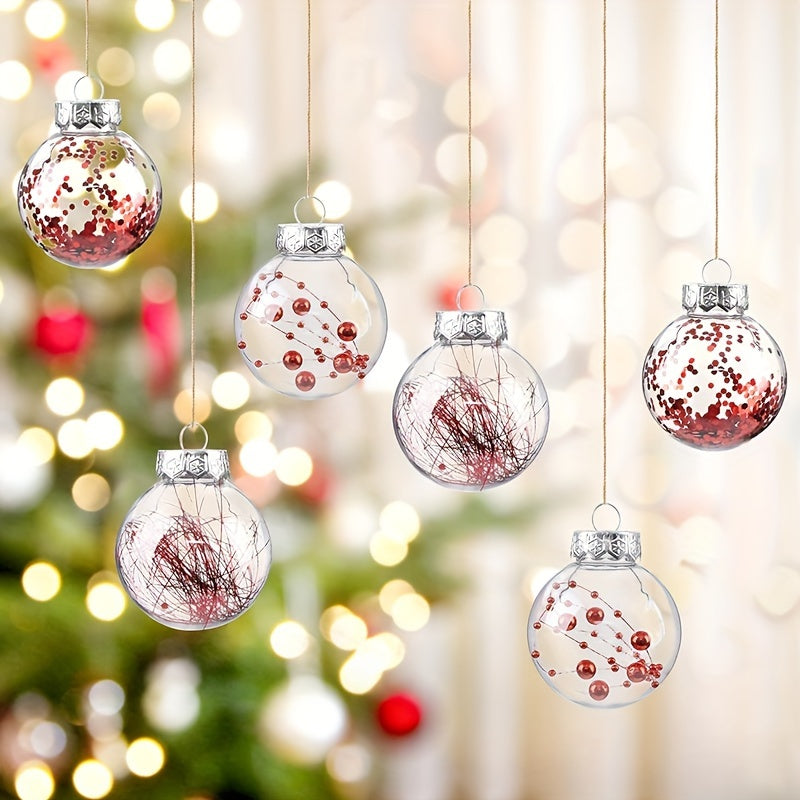 6pcs Christmas Tree Pendant Ball Family Party Decoration