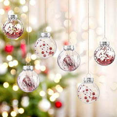 6pcs Christmas Tree Pendant Ball Family Party Decoration
