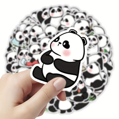 52pcs Panda Stickers for Water Bottles, Pencils, Notebook - Cute Panda Design