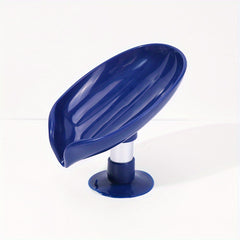 Leaf Shaped Soap Holder with Suction Cup for Bathroom Soap Dishes