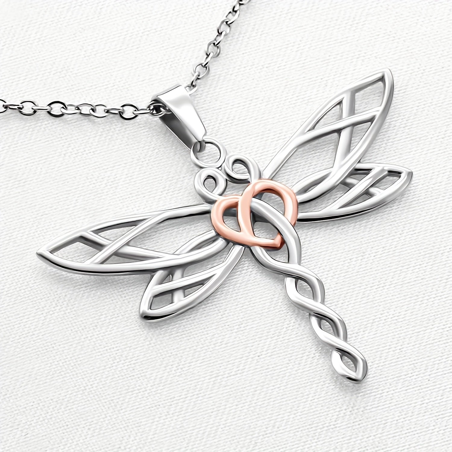 Dragonfly Pendant Necklace for Niece with Message Card
