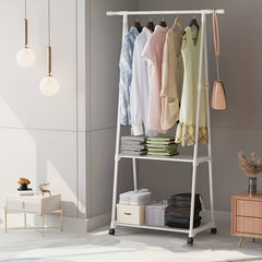 Triangular Coat Rack Pulley Version 2 Layer Rolling Coat Rack