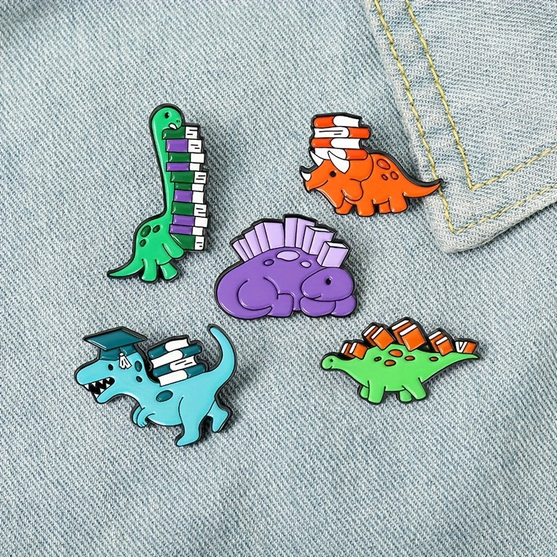 Dr Dinosaur Brooch For Girls Students