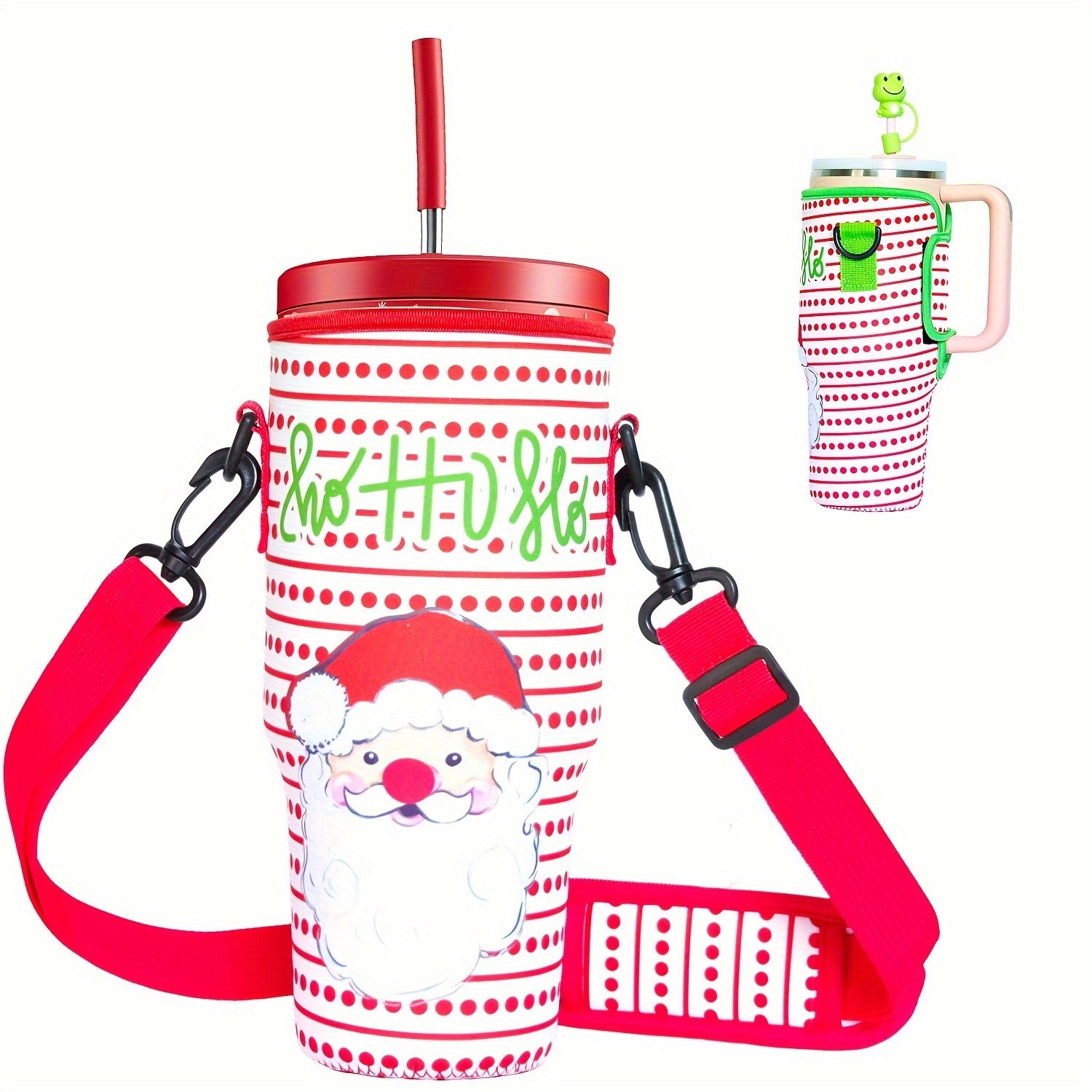 40oz Non-Slip Water Cup Sleeve with Adjustable Strap for Outdoor Sports