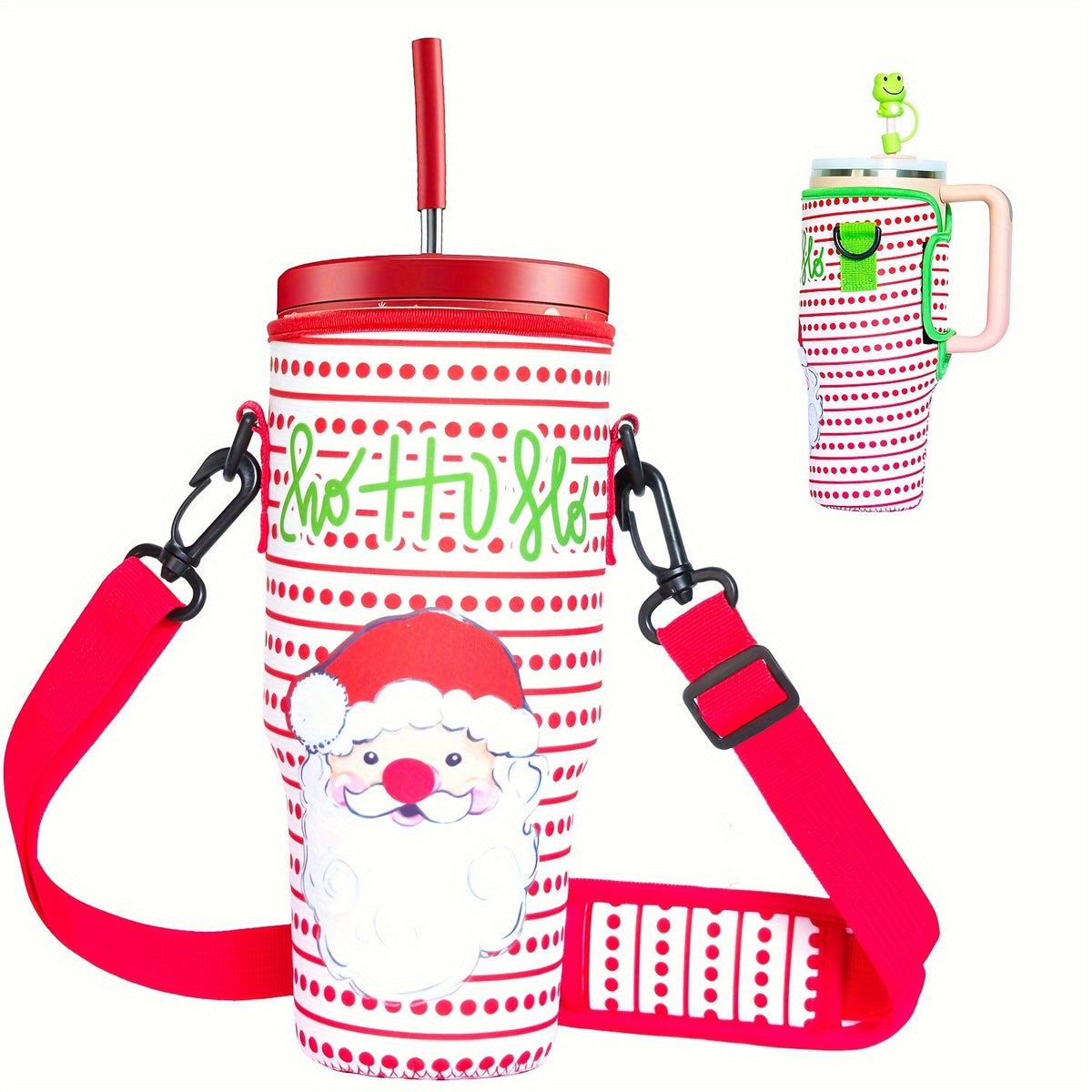 40oz Non-Slip Water Cup Sleeve with Adjustable Strap for Outdoor Sports