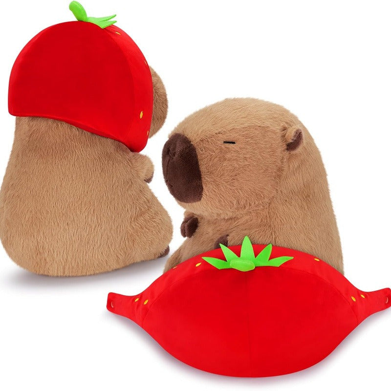 Strawberry Head Doll Guinea Pig Plush Toy