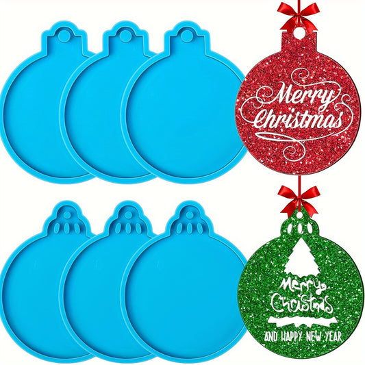3pcs Christmas Resin Molds for DIY Crafts Home Decor