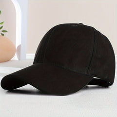 Suede Fleece Baseball Cap Sun Protection Hat