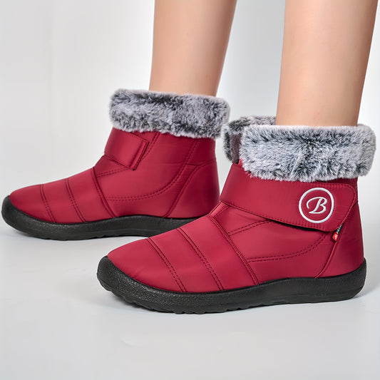 Plush Lined Waterproof Snow Boots