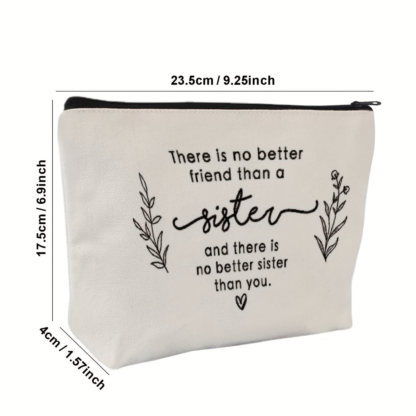 Sisters Makeup Bag No Better Than Sister Travel Bag Women Sisters Christmas Gift