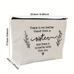 Sisters Makeup Bag No Better Than Sister Travel Bag Women Sisters Christmas Gift
