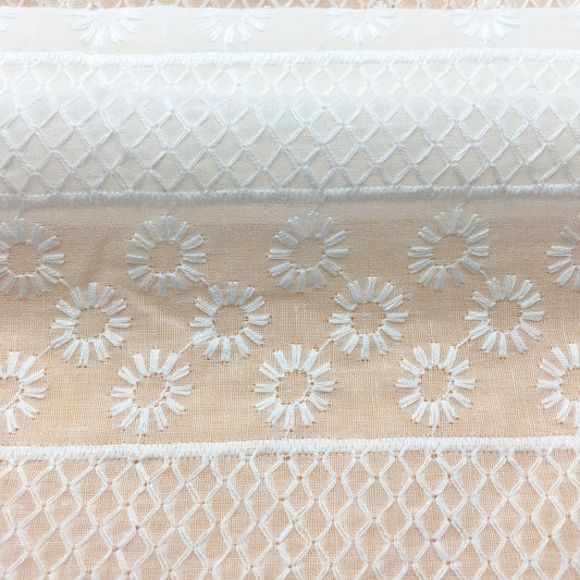 Pure Cotton Embroidery Fabric Three-dimensional Dress Lace Fabric