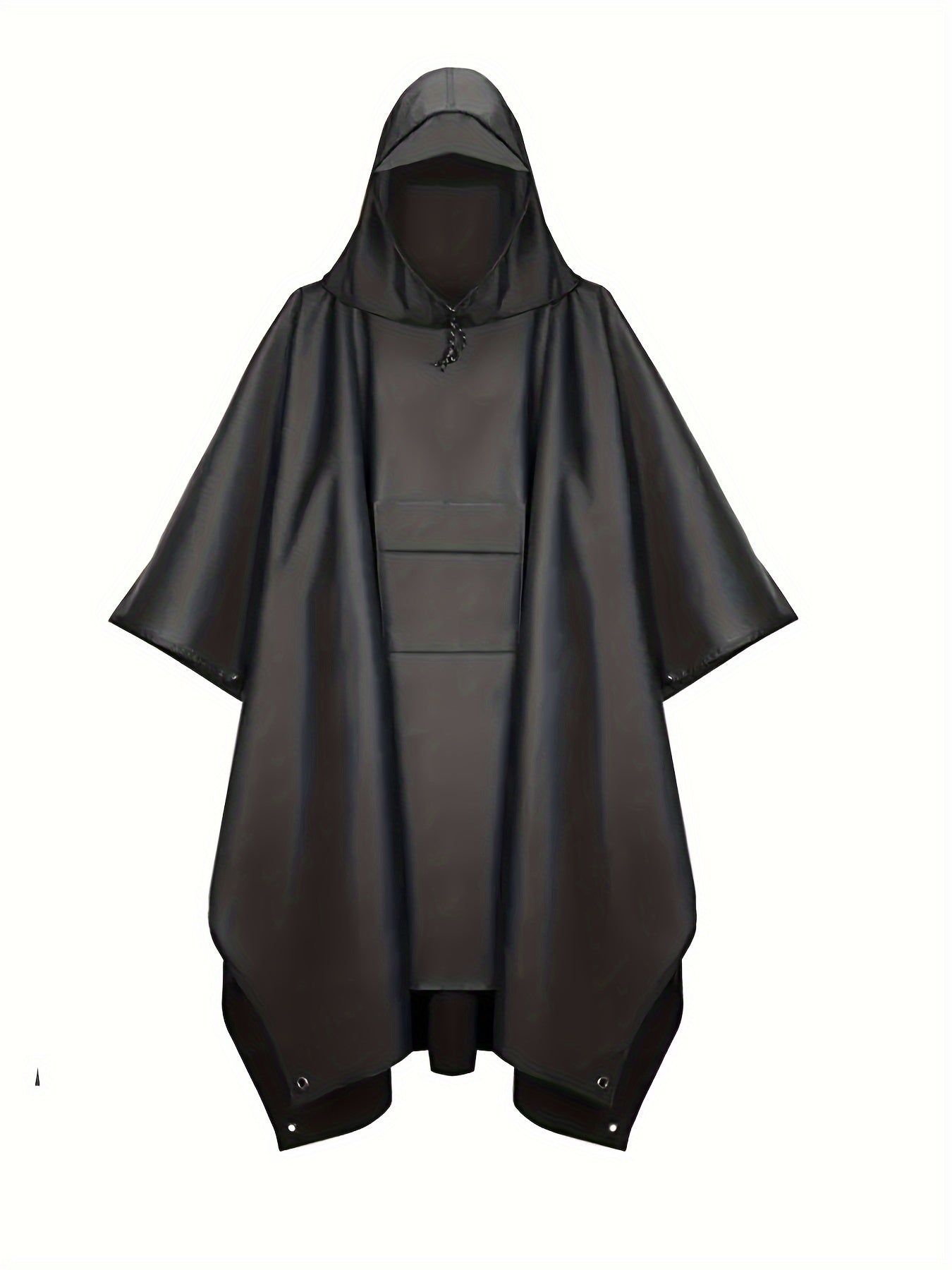 Men's Outdoor Hooded Rain Poncho Waterproof Lightweight Raincoat