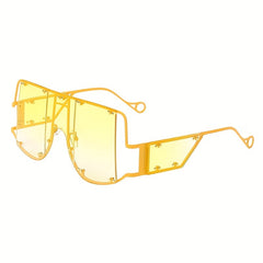 Y2K Ombre Lens Sunglasses Rivet Tinted Shades UV400