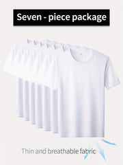 Xinso Prince 7Pcs Men's Quick Dry T-shirt, Breathable Mesh Base Layer