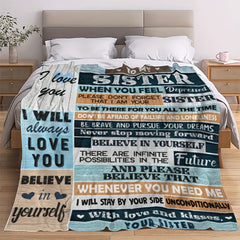 Soft Blanket For Sisters Gift For Couch Bed Sofa Office Camping