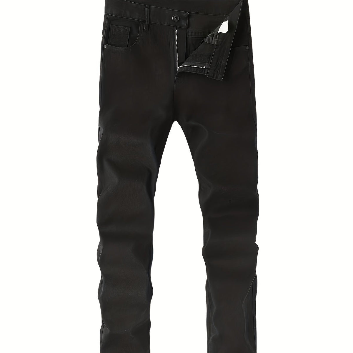 Men's Slim Fit Straight Leg Jeans Casual Street Style Medium Stretch Denim Pants