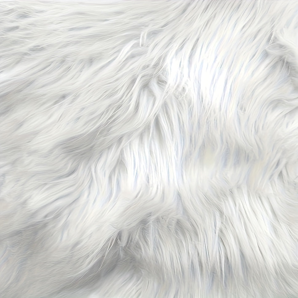 Faux Fur Christmas Square Patch Decorative Webbing Chair Cover Cushion