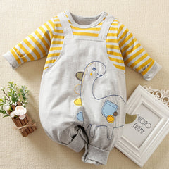 Unisex Dinosaur Print Jumpsuit
