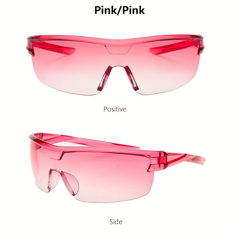 Men's Wrap Decorative Sunglasses Cycling Driving Sports Sunshade Glasses