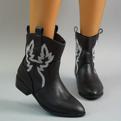 Women's Retro Western Boots Embroidery Cowboy Boots