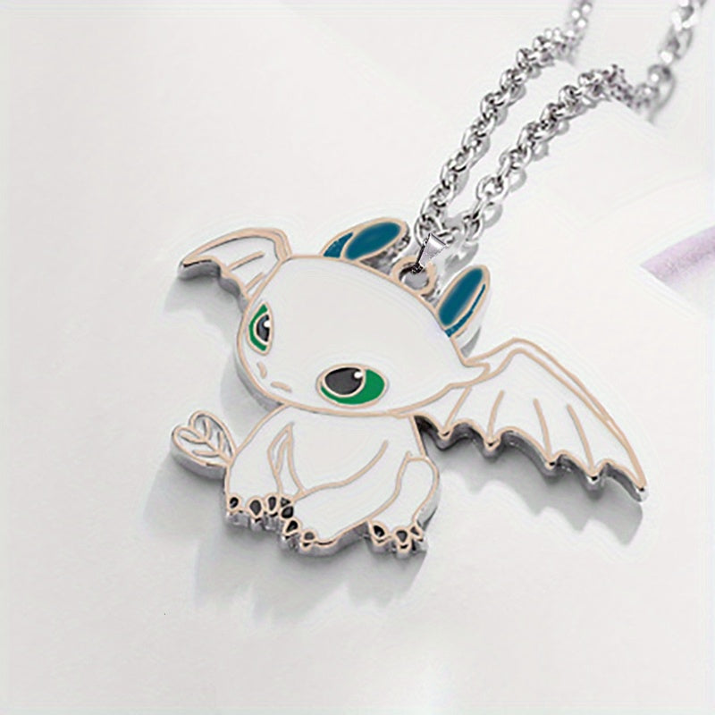 Small Flying Dragon Necklace Dripping Oil Pendant Jewelry
