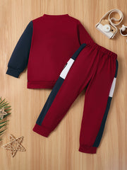Boys Pullover Sweatshirt & Jogger Pants Set