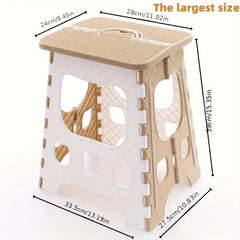 Portable Folding Stool Lightweight Compact Plastic Chair for Camping Fishing