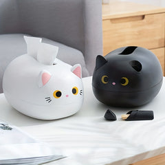 Cat Tissue Box Cover Holder Cute Cat Tissue Dispenser B