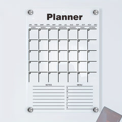 Acrylic Transparent Planner Message Board with Nails