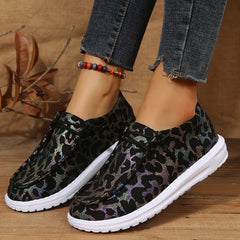 Women's Lightweight Canvas Shoes Comfy Cozy Round Toe Low Top Casual Shoes