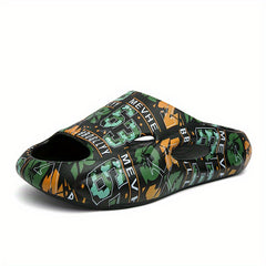 Men's Graphic Pillow Slides Cloud Slides Casual Non Slip Slippers