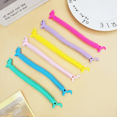 5pcs Mixed Colors Unicorn Stretchy Noodles Fidget Toys