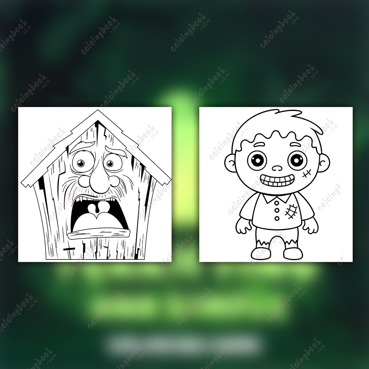Frightening Coloring Book for Adults