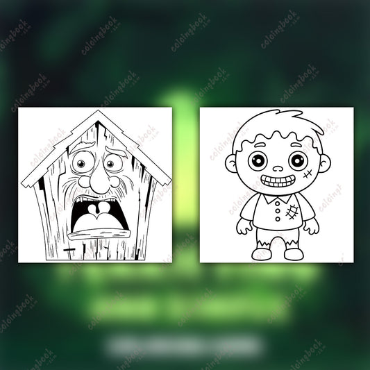Frightening Coloring Book for Adults