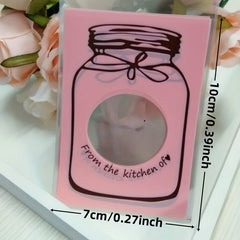 100pcs Bottle Candy Bag Self-sealing Biscuit Sample Bag