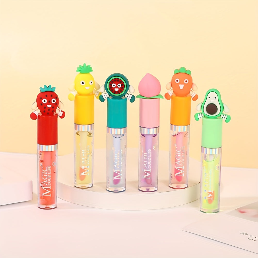 Fruit Doll Lip Glaze Prevent Dry Cracking Daily Lip Care Jelly Lip Balm