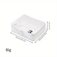 Lightweight Clear Luggage Organizer Dacron Packing Cubes Storage Bag