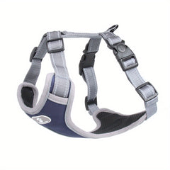 Reflective Breathable Pet Harness Adjustable Soft Oxford Material