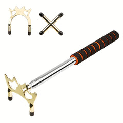 Retractable Snooker Bridge Cue with Brass Head