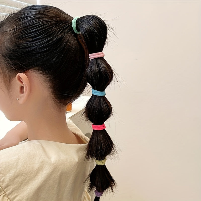 Colorful Hair Ties Ponytail Holders Scrunchies Hair Accessories For Baby Girls