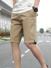 Men's Plaid Cargo Shorts for Summer Outdoor Activities