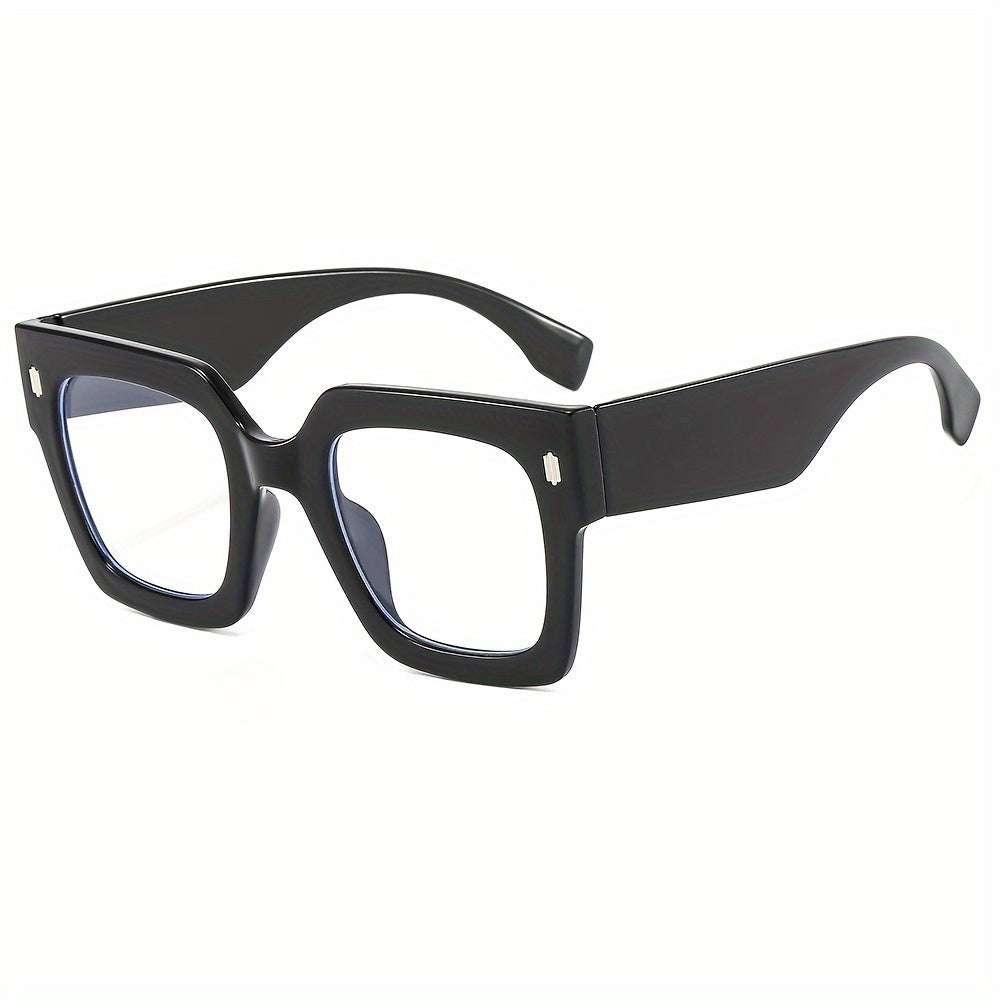 Men's Square Frame Decorative Eyeglasses Anti Light Glasses
