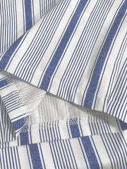 Women's Plus Stripe Print Wide Leg Pants With Pockets
