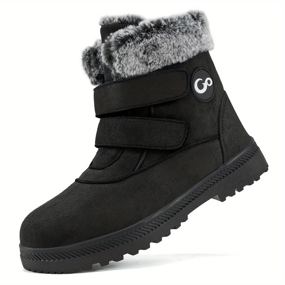 Plush Lined Thermal Slip On Snow Boots Keep Warm Non Slip Snow Shoes