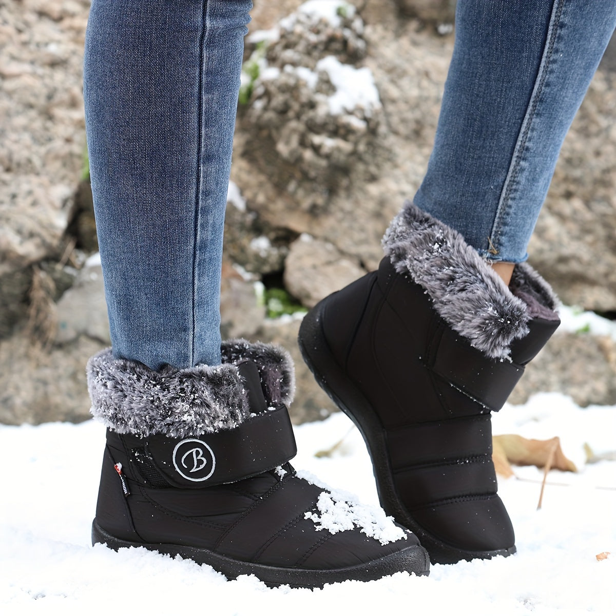 Women's Non-slip Snow Boots Comfortable Warm Hiking Shoes