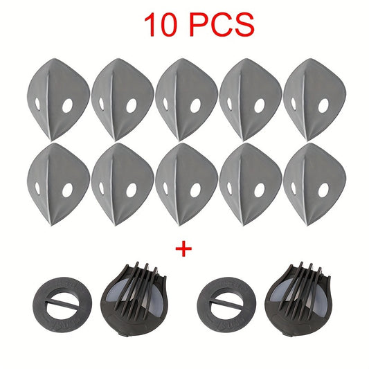 Winter Cycling Mask 10PCS Set Anti Fog Windproof Warm Mask Filtering Accessories