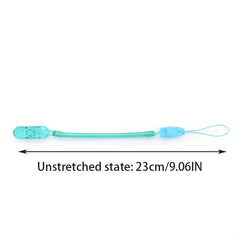 Retractable Baby Pacifier Clip Anti-drop Chain Silicone Holder Teether Chain