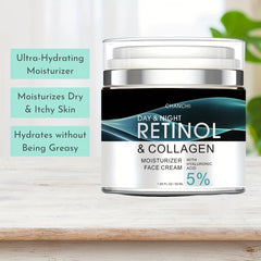 Retinol Cream with Collagen Hyaluronic Acid Vit C E